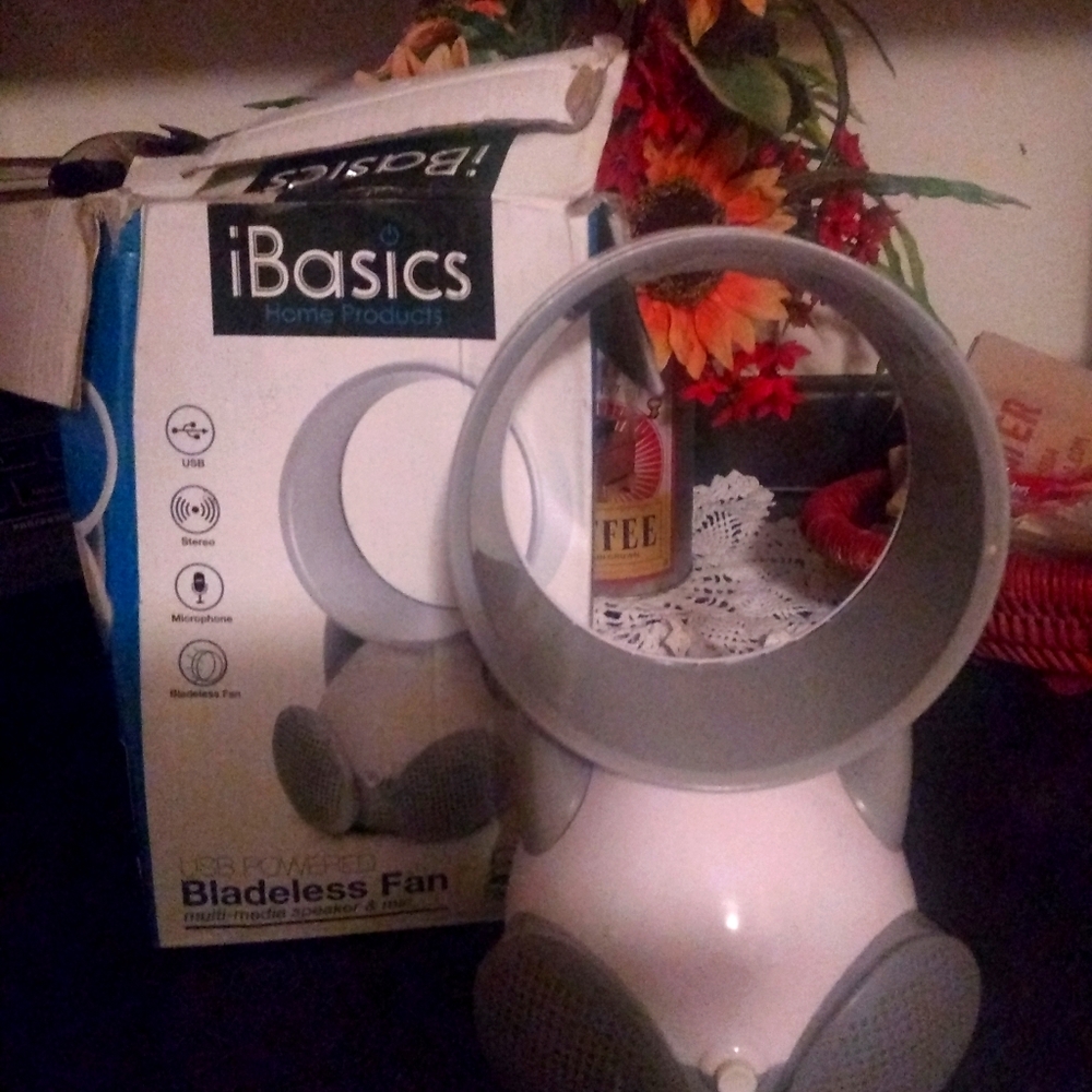 Bladeless speaker fan